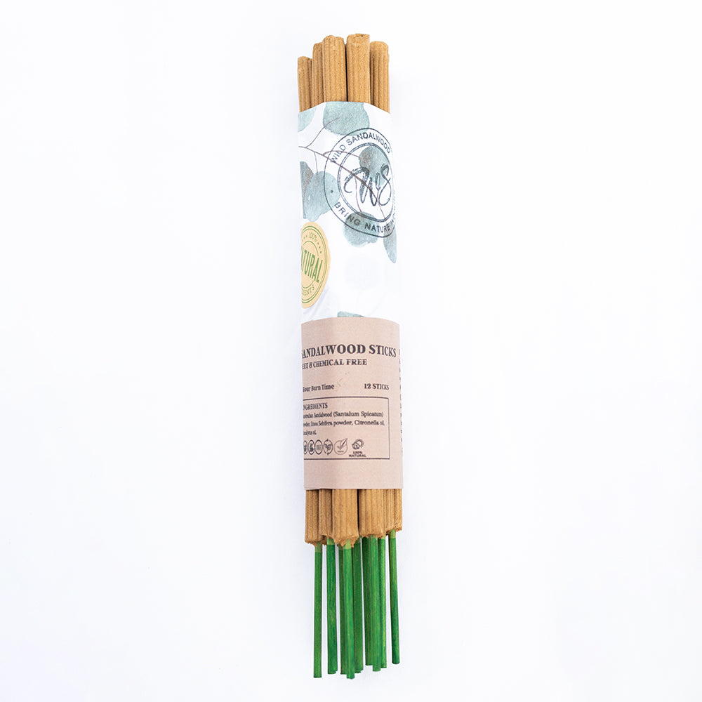 Citronella Sandalwood Sticks - Natural Pest Repellent