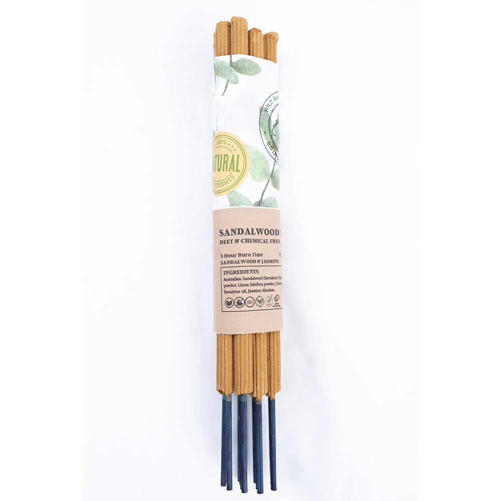 Jasmine Sandalwood Sticks - Natural Insect Repellent